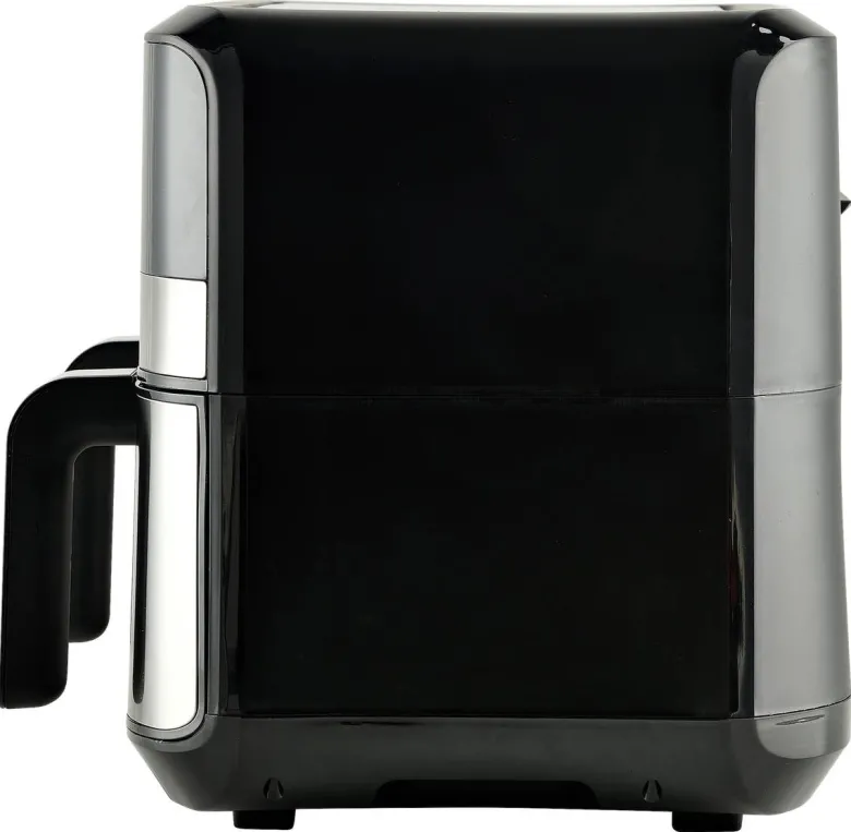 MASTERPRO Heißluftfritteuse Doppelbehälter BGMP-9178-BK silber Metall B/H/T: ca. 45x35,5x38 cm ca. 9 l