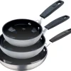 MASTERPRO Pfannenset SMART silber Aluminium 3 tlg.