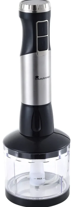 MASTERPRO Stabmixer-Set BGMP-9126 Foodies schwarz silber Edelstahl Kunststoff B/H/T: ca. 25,5x26x12,5 cm