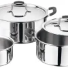 MASTERPRO Topfset FOODIES COLLECTION silber Edelstahl 5 tlg.