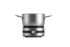Mauviel 1830 Fondue Set silber Metall B/H/L: ca. 27x20x27 cm