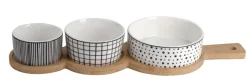 Max & Moritz Besteck weiß Bambus B/H/L: ca. 12x5x35 cm