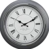 Mebus Wanduhr grau D: ca. 38 cm
