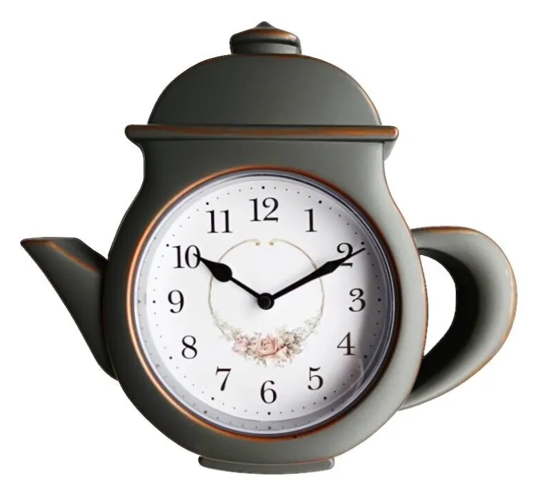 Mebus Wanduhr schwarz B/H/L/D: ca. 24,9x4,8x23x25 cm