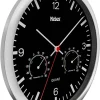 Mebus Wanduhr schwarz D: ca. 25 cm