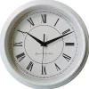 Mebus Wanduhr weiß B/H/L: ca. 5,5x25x25 cm