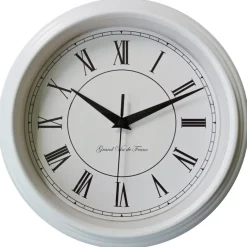 Mebus Wanduhr weiß B/H/L: ca. 5,5x25x25 cm