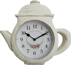 Mebus Wanduhr weiß B/H/L: ca. 3,5x25,7x24,5 cm