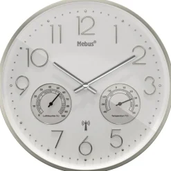 Mebus Wanduhr weiß D: ca. 30 cm