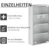 Medizinschrank silber Glas B/H/L: ca. 12x30x60 cm