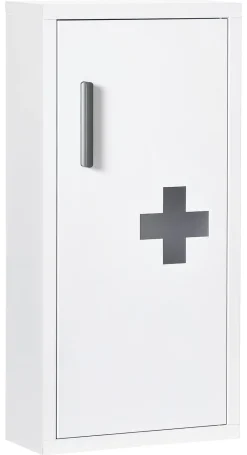Medizinschrank weiß Edelstahl B/H/L: ca. 12x30x60 cm