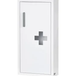 Medizinschrank weiß Edelstahl B/H/L: ca. 12x30x60 cm