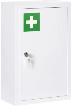 Medizinschrank weiß Polypropylen B/H/L: ca. 14x30x46 cm