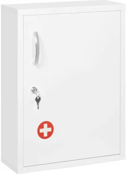 Medizinschrank weiß Polypropylen B/H/L: ca. 15x40x53,5 cm