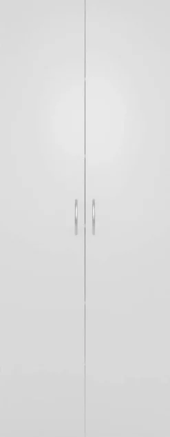 Mehrzweckschrank Andy 3 Beton Optik weiß B/H/T: ca. 70x187x34 cm
