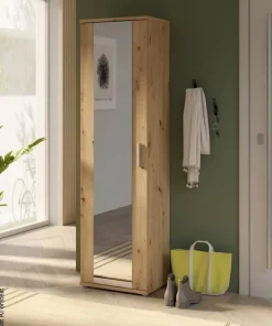 Mehrzweckschrank Eiche Artisan Nachbildung B/H/T: ca. 50x179x35 cm