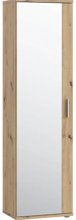 Mehrzweckschrank Eiche Artisan Nachbildung B/H/T: ca. 50x179x35 cm