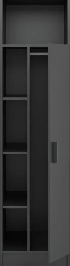 Mehrzweckschrank Free anthrazit B/H/T: ca. 50x196x68 cm