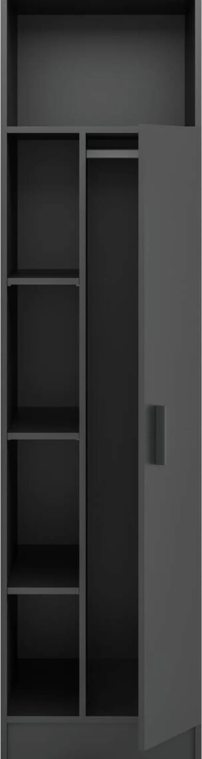 Mehrzweckschrank Free anthrazit B/H/T: ca. 50x196x68 cm