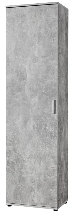 Mehrzweckschrank Kreta Beton Optik B/H/T: ca. 50x184x34,5 cm