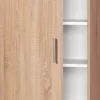 Mehrzweckschrank Kreta Eiche Sonoma Nachbildung B/H/T: ca. 50x184x34,5 cm