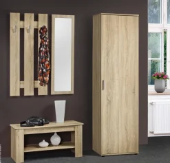 Mehrzweckschrank Kreta Eiche Sonoma Nachbildung B/H/T: ca. 50x184x34,5 cm