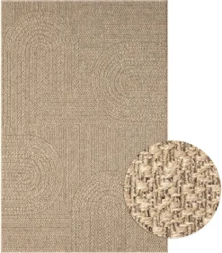 Merinos In-/Outdoor-Teppich Kenzy natur B/L: ca. 200x290 cm