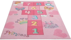 Merinos Teppich Happy Kids pink B/L: ca. 160x220 cm