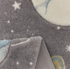 Merinos Teppich Pastel Kids grau B/L: ca. 80x150 cm