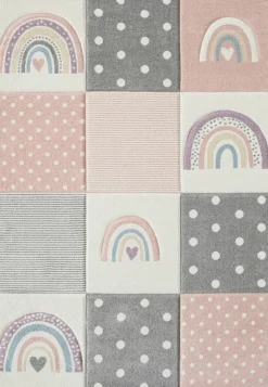Merinos Teppich Pastel Kids rosa B/L: ca. 120x170 cm