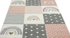 Merinos Teppich Pastel Kids rosa B/L: ca. 120x170 cm