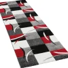 Merinos Webteppich Diamond rot B/L: ca. 80x300 cm