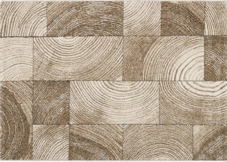 Merinos Webteppich Kreta beige B/L: ca. 80x150 cm