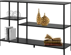 Metallregal Hanna schwarz pulverbeschichtet B/H/T: ca. 120x80x30 cm