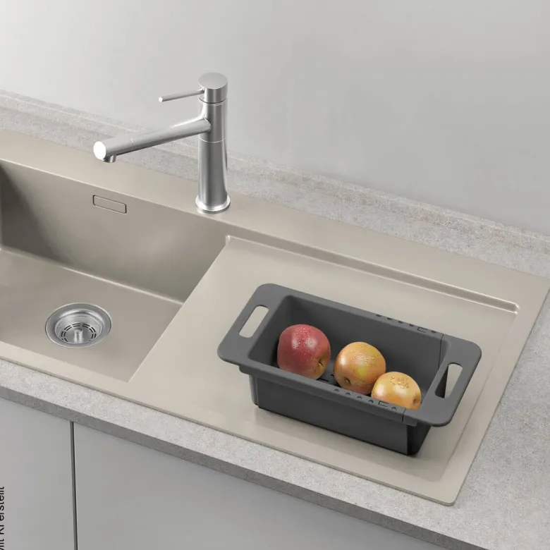 Metaltex Haushaltshelfer grau Kunststoff B/H/L: ca. 18x37,8x10 cm