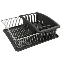 Metaltex Spülkorb grau Metall B/H/L: ca. 36x12x32 cm