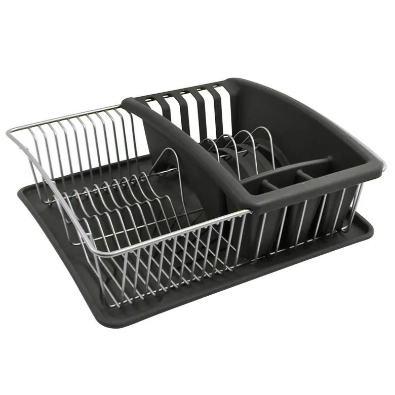 Metaltex Spülkorb grau Metall B/H/L: ca. 36x12x32 cm