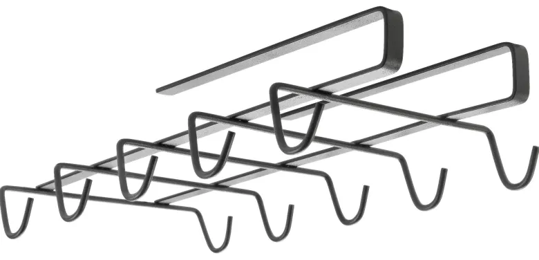 Metaltex Tassen/Becherhalter mattschwarz Metall B/H/L: ca. 14x6x28 cm