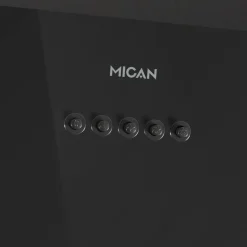 Mican Dunstabzugshaube KHA400MOFSA schwarz Metall B/H/T: ca. 60x60,5x31,5 cm