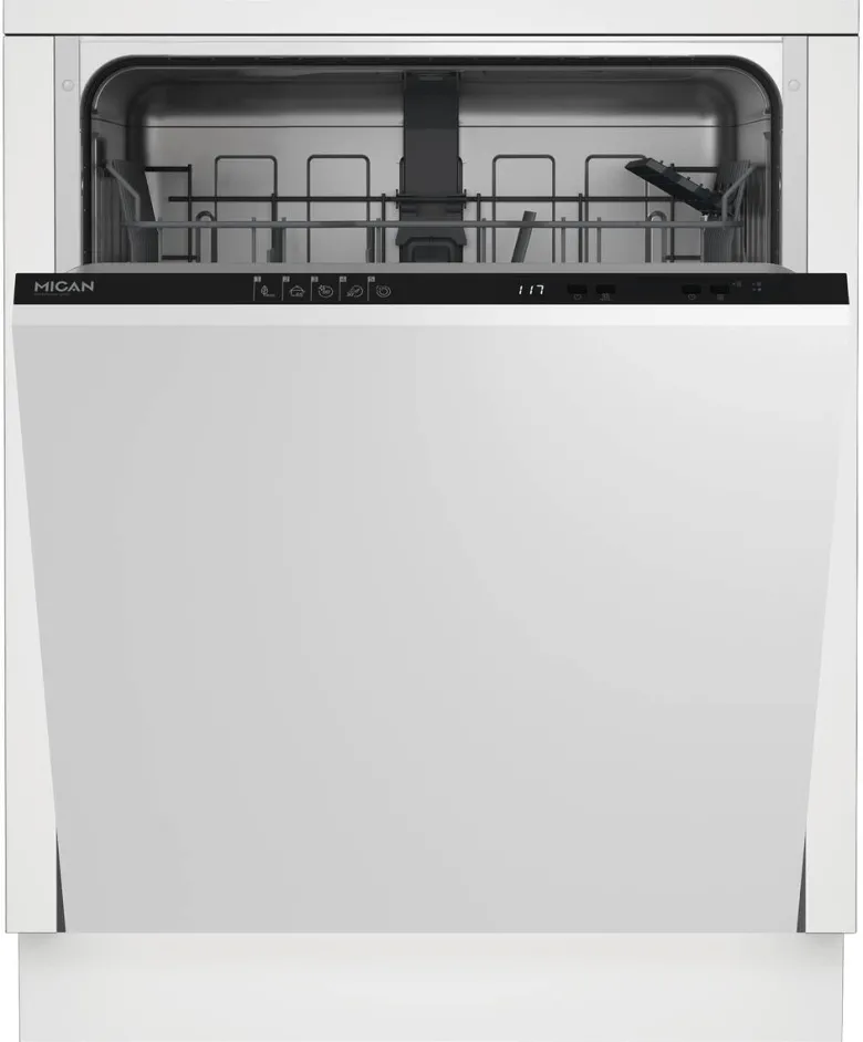 Mican Einbaugeschirrspüler GSV60D Edelstahloptik Edelstahl B/H/T: ca. 59,8x82x55 cm