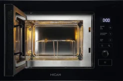 Mican Einbaumikrowelle MGM17SCBG schwarz Edelstahl B/H/T: ca. 59,5x38,2x32 cm