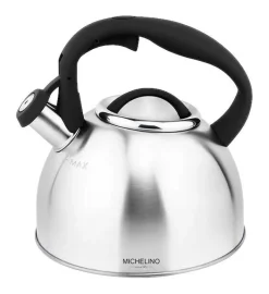 MICHELINO Flötenkessel schwarz Edelstahl