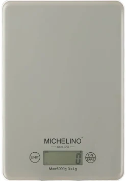 MICHELINO Küchenwaage beige Kunststoff B/L: ca. 15x22 cm