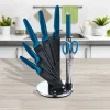 MICHELINO Messerset petrol Edelstahl 8 tlg.