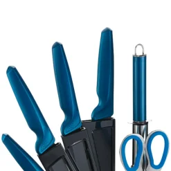 MICHELINO Messerset petrol Edelstahl 8 tlg.
