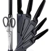 MICHELINO Messerset schwarz Acryl 8 tlg.