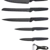 MICHELINO Messerset schwarz Edelstahl 6 tlg.