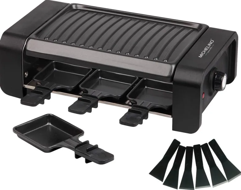 MICHELINO Raclette 74381 schwarz B/H/T: ca. 41x12x21 cm