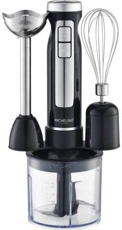 MICHELINO Stabmixer 74447 silber schwarz Edelstahl Kunststoff H/D: ca. 33x33 cm
