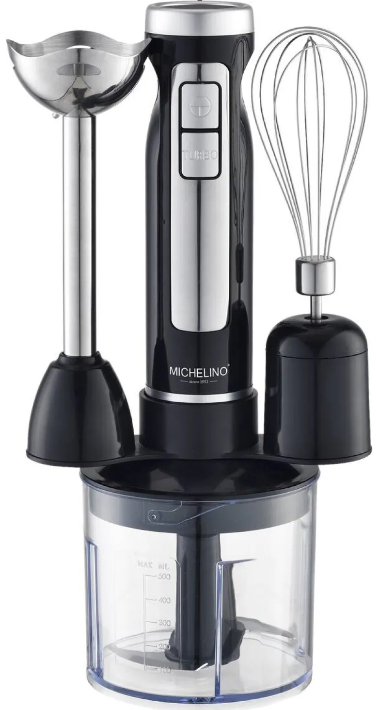 MICHELINO Stabmixer 74447 silber schwarz Edelstahl Kunststoff H/D: ca. 33x33 cm